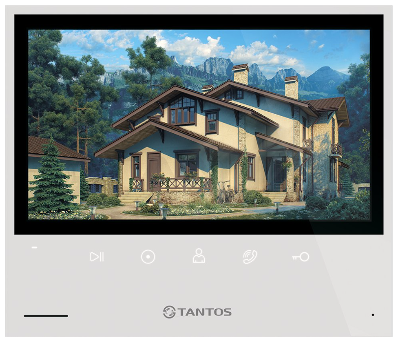 

Видеодомофон Tantos Selina HD M Tuya 7 дюймов с сенсорными кнопками, с поддержкой форматов AHD/TVI/CVI 1080р/720p/CVBS (PAL/NTSC), Selina HD M Tuya