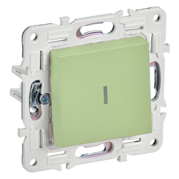 

Переключатель одноклавишный IEK SK-V12-1-10-K06 SKANDY с инд. 10А SK-V08M мятный, SK-V12-1-10-K06