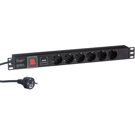 фото Блок розеток  Exegate ServerPro PDU-19H608 Al-6S-EU2CU-SW-SPD1 в Екатеринбурге