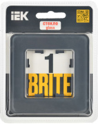 фото Рамка одинарная IEK BR-M12-G-41-K53