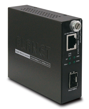 Изображение товара Медиа-конвертер PLANET GST-805A для Gigabit Ethernet с SFP и RJ-45 портами