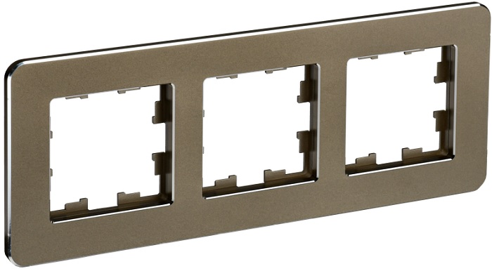 

Рамка тройная IEK BR-M32-M-01-K49 BRITE РУ-3-1-Бр Металл Латунь RE, BR-M32-M-01-K49