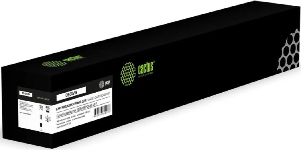 

Картридж Cactus CS-EXV59 черный (30000стр.) для Canon ImageRunner 2625i MFP/2630i MFP, CS-EXV59