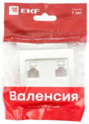 фото Накладка розетки компьютерной EKF ESK02-L-035-50
