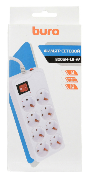 фото Сетевой фильтр  Buro 800SH-1.8-W в Ростове-на-Дону