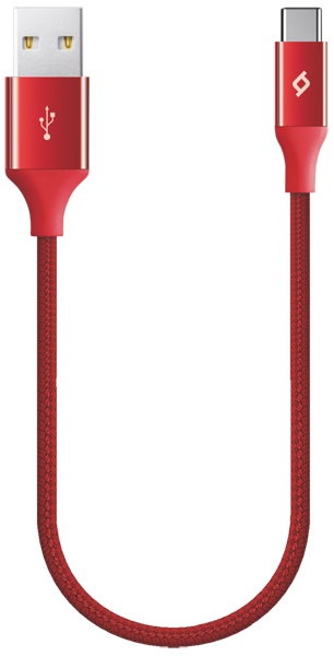 

Кабель TTEC 2DK26K TypeC 0.3m alum red, 2DK26K