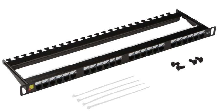 

Патч-панель 19, 24xRJ45, UTP, Кат. 6 Lanmaster LAN-PPC24U6 0.5U, компактная, LAN-PPC24U6