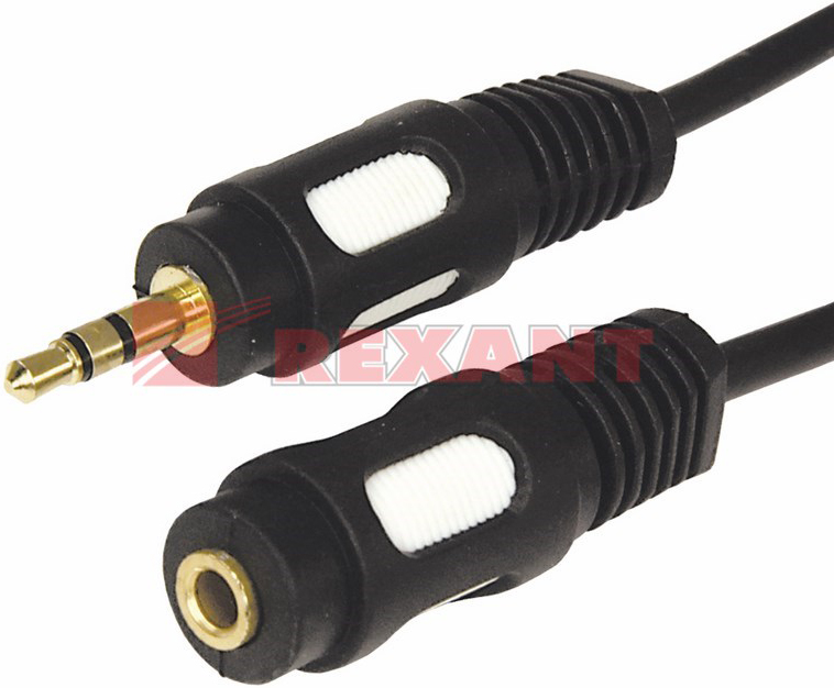 

Кабель Rexant 17-4016 3.5 Stereo Plug - 3.5 Stereo Jack, 5м (GOLD), 17-4016