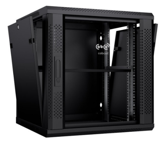 фото Шкаф настенный 19", 15U Cabcoil CC-WL-15.6.6-G-BK