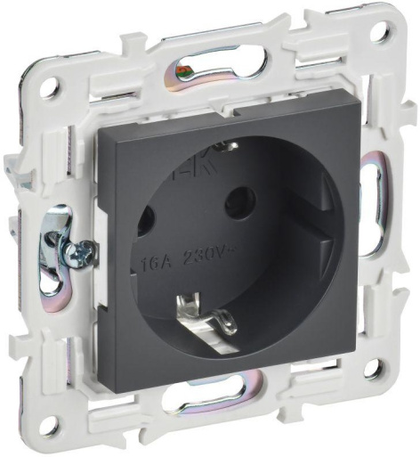 Изображение товара Розетка с заземлением IEK SK-R14-16-K48 SKANDY 16А встраиваемая
