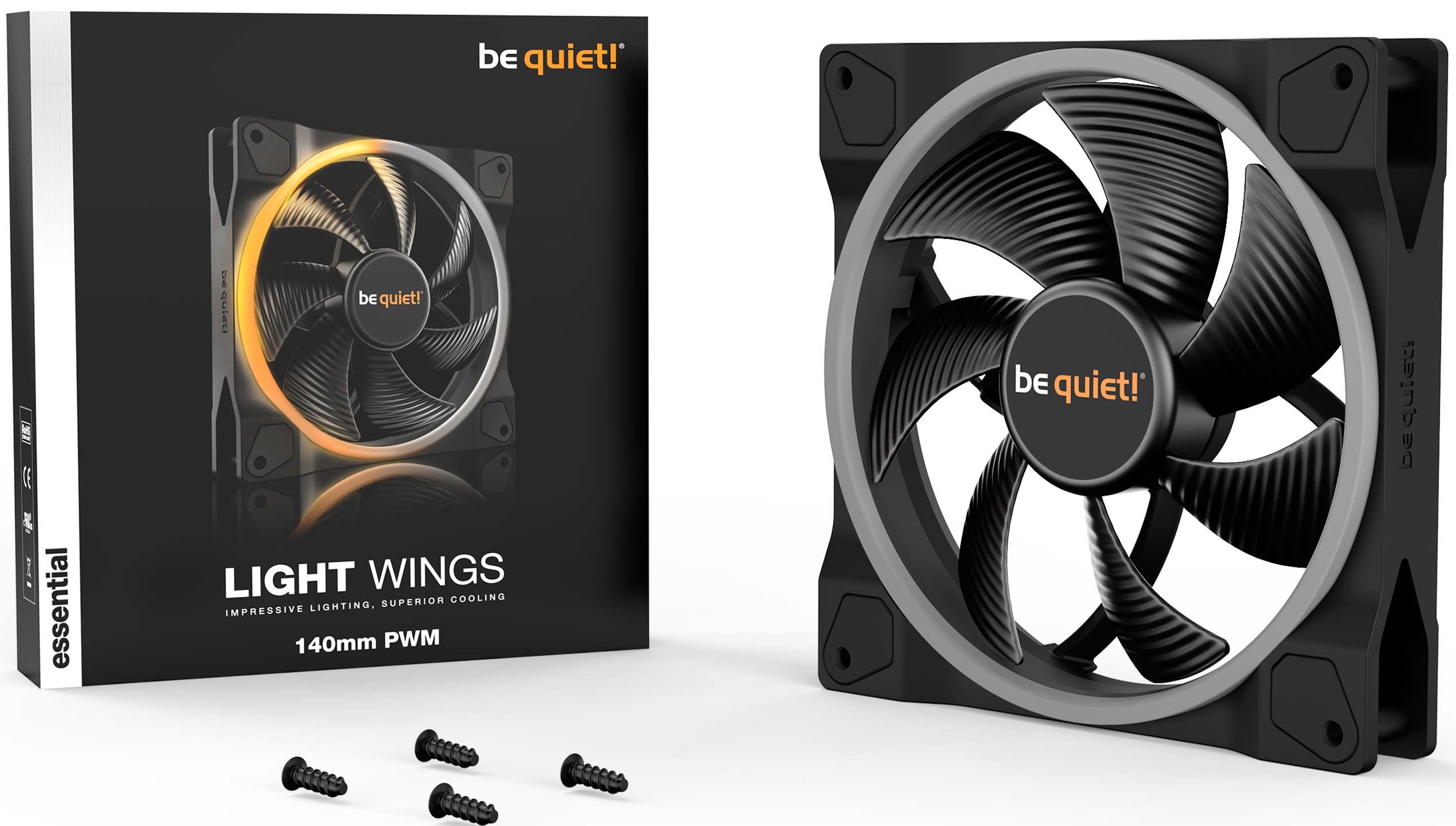 

Вентилятор для корпуса Be quiet! Light Wings be quiet! BL074 140mm, 1500rpm, 23,3dBa, 56CFM, 4-pin PWM, Light Wings