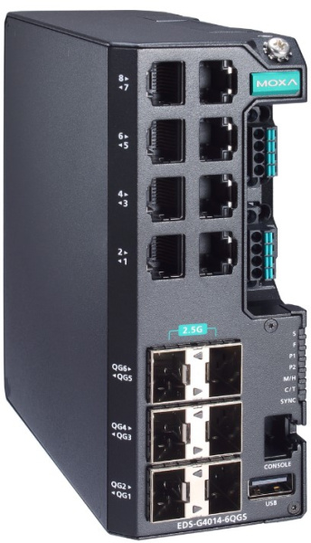 фото Коммутатор управляемый MOXA EDS-G4014-6QGS-LV в Самаре
