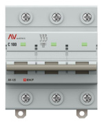 фото Автоматический выключатель EKF mcb125-3-100C-av