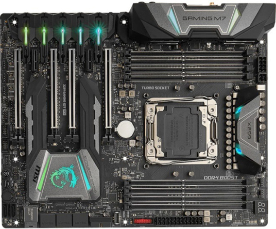 фото Материнская плата ATX MSI X299 GAMING M7 ACK