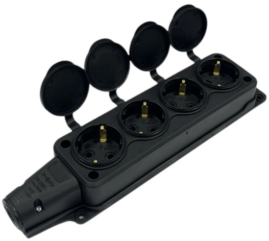 фото Удлинитель силовой iTOK i-CONNECT-COLOR-SUR-KG-325-4-54-25-BLACK-OR в Воронеже