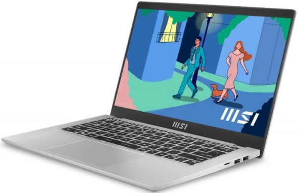 фото Ноутбук  MSI Modern 14 C12MO в Уфе 14 ", Core i5, 16 Гб RAM, 512 Гб SSD, Iris Xe Graphics, Серебристый