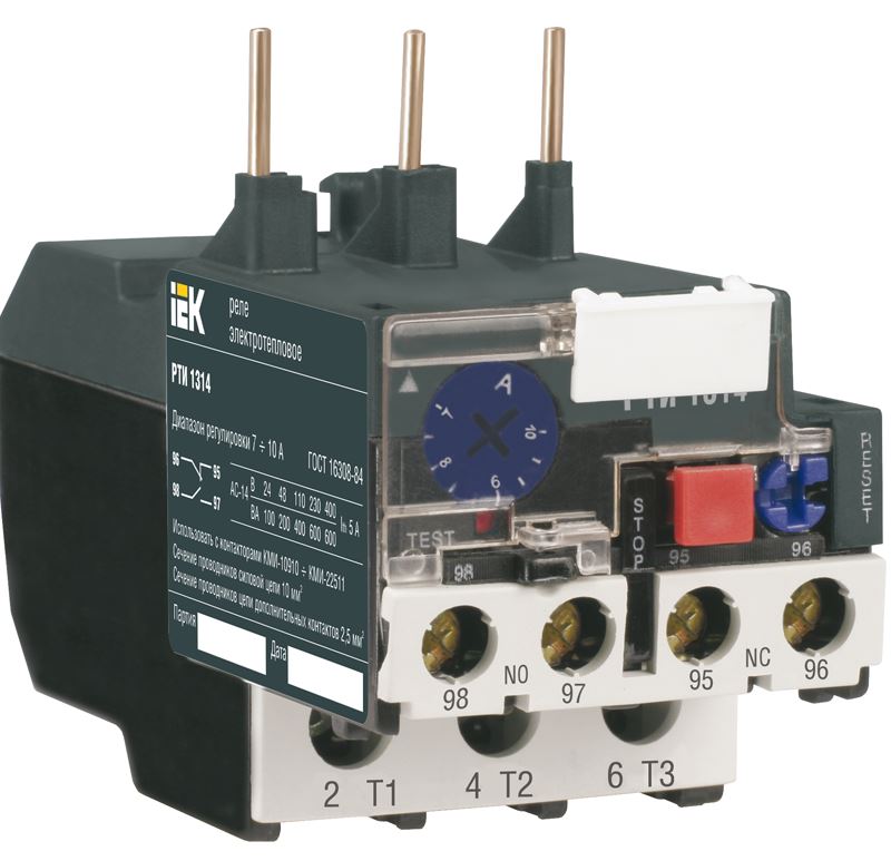 

Тепловое реле IEK DRT10-C016-C025 РТИ-1302 0,16-0,25А, DRT10-C016-C025