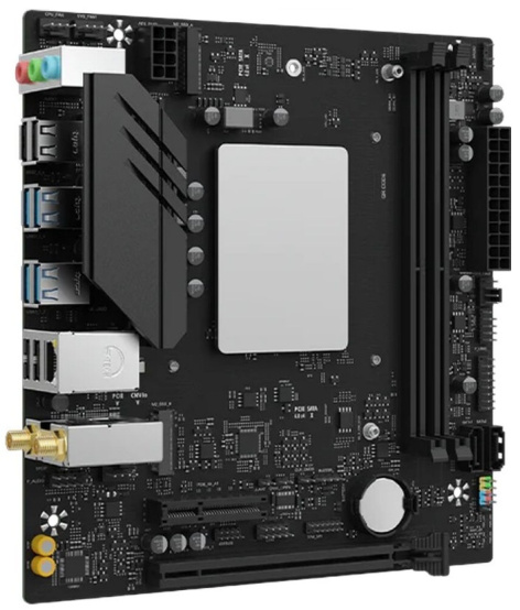 фото Материнская плата MAXSUN MS-MoDT 230H D4 WIFI, Распаян на плате, Нет (SOC), mATX в Уфе