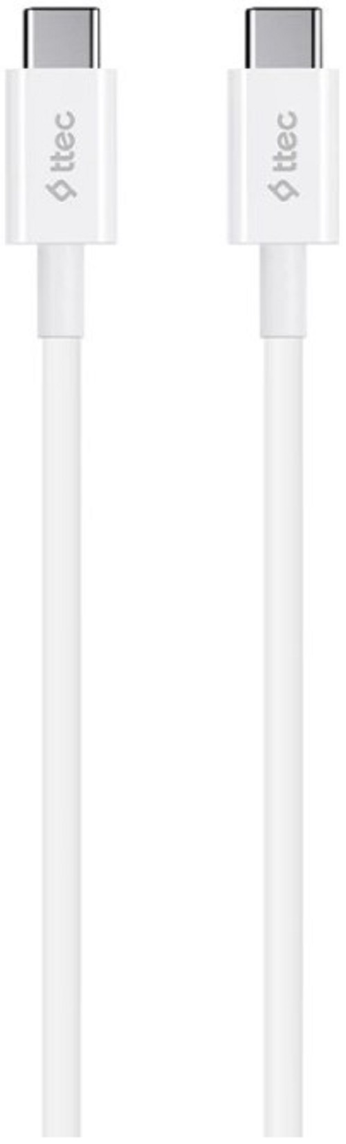 

Кабель интерфейсный TTEC 2DK36B Type-C to Type-C. Длина: 120 см. Цвет: белый, 2DK36B