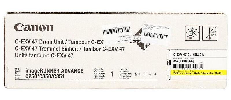 

Блок фотобарабана Canon C-EXV47 8523B002AA для iR C1325iF/1335iF. Жёлтый, C-EXV47