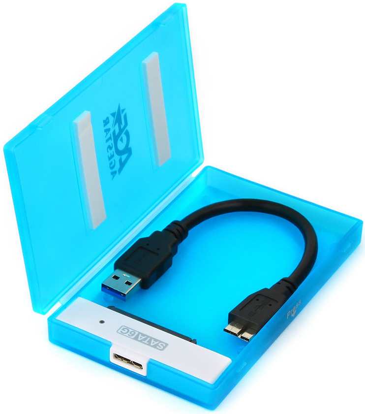 

Внешний корпус для HDD SATA 2.5” AgeStar 3UBCP1-6G (BLUE) для HDD/SSD SATA 6Gb/s 2.5", USB 3.0, пластик, синий, 3UBCP1-6G (BLUE)