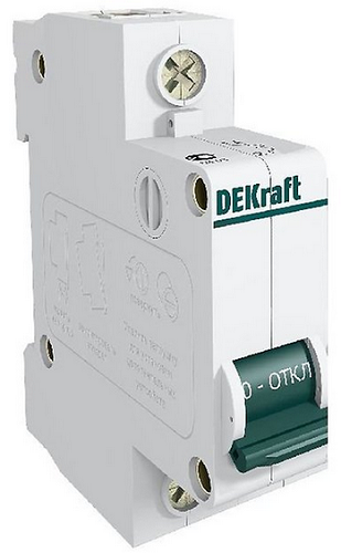 

Автоматический выключатель DEKraft 11057DEK 1Р 32А х-ка C ВА-101 4,5кА, 11057DEK