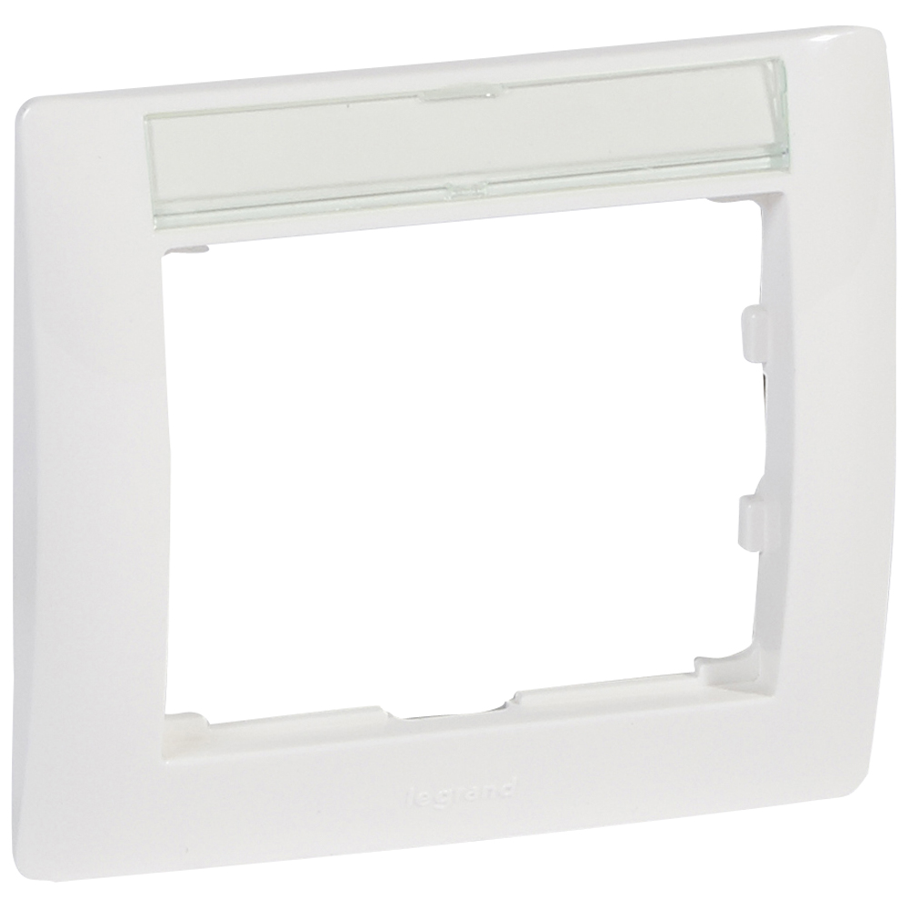 

Рамка Legrand 771013 Galea Life - 1 пост, с держателем этикеток, цвет белый, 771013