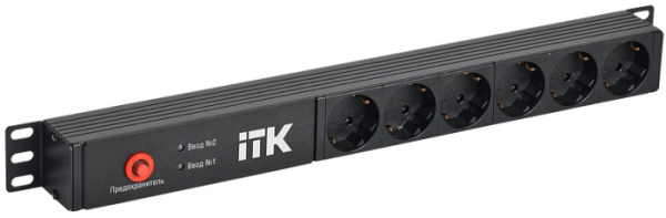 Изображение товара Блок розеток ITK PH30-06D-41 з автоматичним вводом резерву для цод і серверних