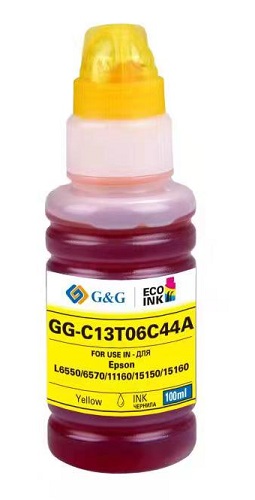 

Чернила G&G GG-C13T06C44А №112 желтый для Epson L6550/6570/11160/15150/15160 (70мл), GG-C13T06C44А