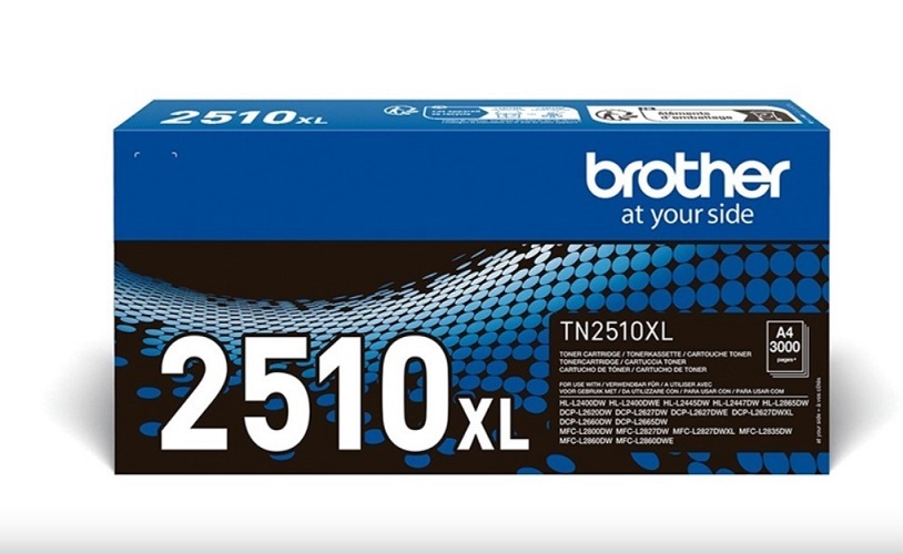 

Тонер-картридж Brother TN2510XL черный для MFCL2860DWE/DCPL2660DW/DCPL2627DWE/HLL2400DWE, 3000 стр., TN2510XL