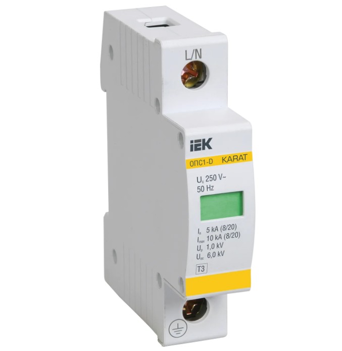 

Ограничитель IEK MOP20-1-D перенапряжения ОПС1-D 1P, MOP20-1-D