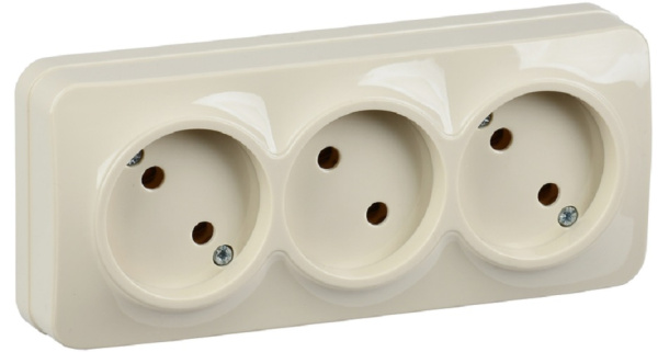 Изображение товара Розетка IEK ERH30-K33-10 серия GLORY для лофтов и деревянных домов