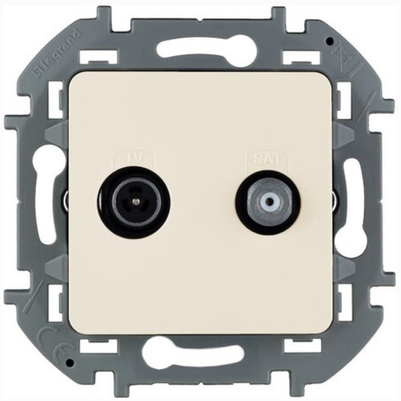 

Розетка Legrand 673881 Inspiria слоновая кость TV/SAT "звезда", 673881