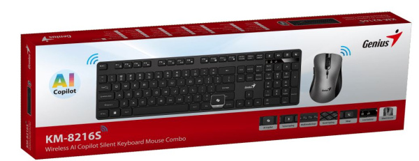фото Клавиатура и мышь wireless Genius KM-8216S RU в Красноярске