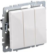 фото Выключатель трехклавишный  IEK BR-V30-0-10-K01-PRO