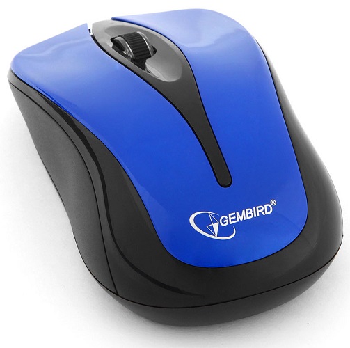 Мышь Wireless Gembird MUSW-325-B синяя, 1000 dpi, 3 кнонки/колесо