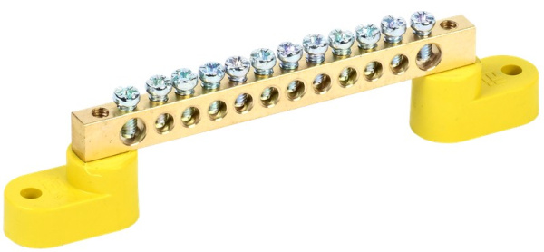 Изображение товара Шина заземления IEK ШНИ-6х9-12-У2-Ж для электросистем