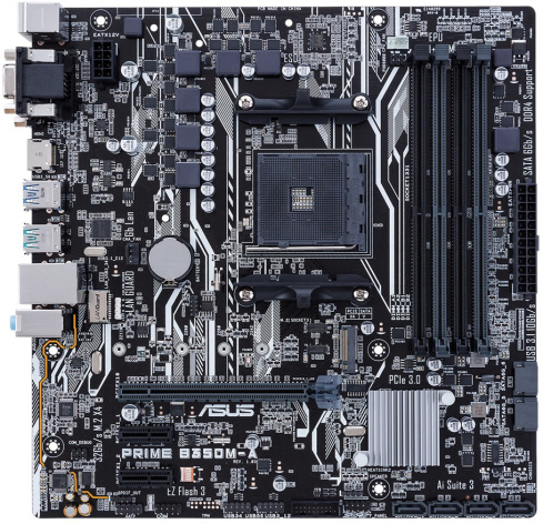 фото Материнская плата mATX ASUS PRIME B350M-A