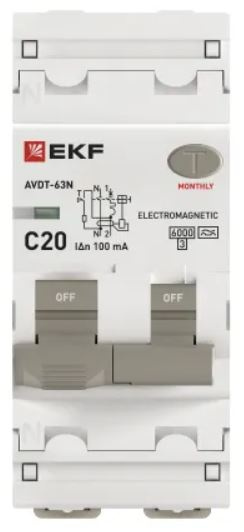 фото Автомат дифференциальный EKF D63N26MA20C100 в Челябинске