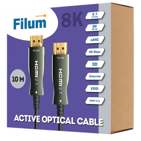 фото Активный оптический кабель HDMI Filum FL-AOC-HDMI2.1-10M (УЦЕНЕННЫЙ) в Красноярске