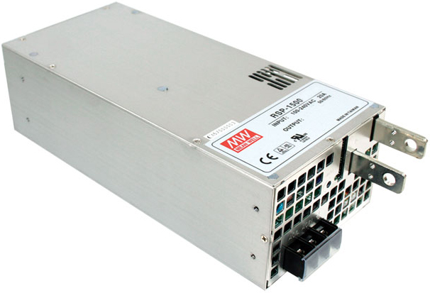 

Преобразователь AC-DC сетевой Mean Well RSP-1500-24 источник питания 24В с диапазоном входных напряжений 90-264 В, мощность 1512Вт, RSP-1500-24