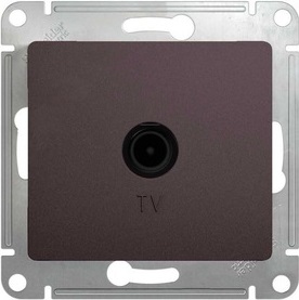 

Розетка Schneider Electric GSL001391 GLOSSA TV оконечная 1DB (графит), GSL001391