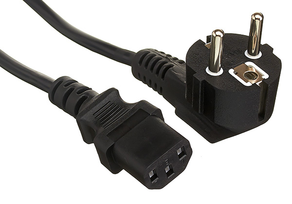 

Кабель питания Exegate PC-10P (Евровилка угловая Schuko->С13) VDE-250V-3*0.75mm2, медь, черный, 10м., PC-10P