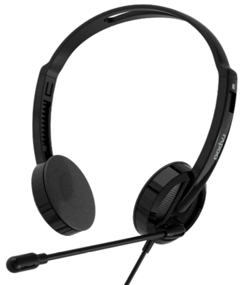

Гарнитура Rapoo H102 проводная, черная, H102