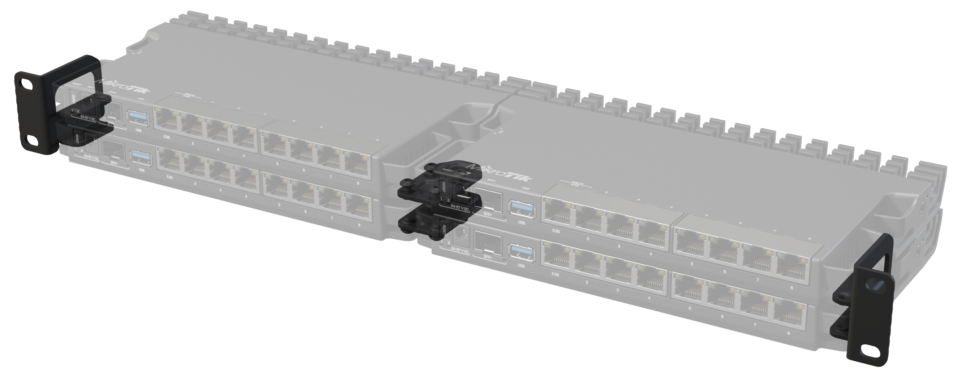 

Сетевая карта Mikrotik K-79 MikroTik Rackmount ears set for RB5009 series (for mounting up to four RB5009 in rack), K-79