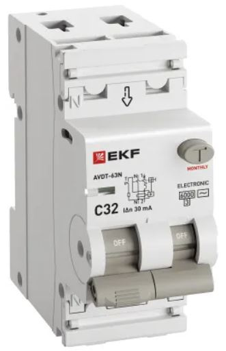 фото Автомат дифференциальный EKF D63N26E32C30 в Челябинске