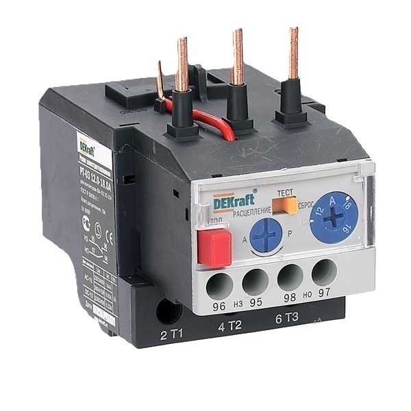 

Реле DEKraft 23100DEK РТ-03 электротепл. для конт. 09-18A 0,10-0,15А, 23100DEK