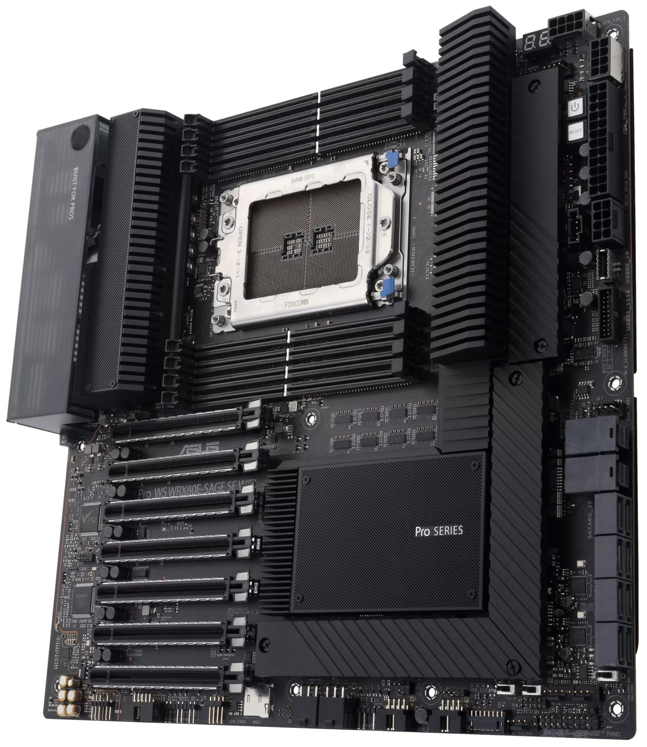 

Материнская плата EATX ASUS PRO WS WRX80E-SAGE SE WIFI 90MB1590-M0EAY0 (WRX8, 8*DDR4(3200), 8*SATA 6G RAID, 2*U.2, 3*M.2, 7*PCIE, 7.1CH, 2*10Glan, WiF, PRO WS WRX80E-SAGE SE WIFI
