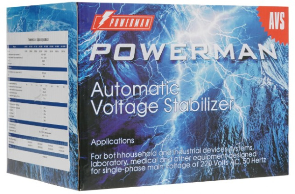 фото Стабилизатор напряжения Powerman POWERMAN AVS 5000D в Челябинске