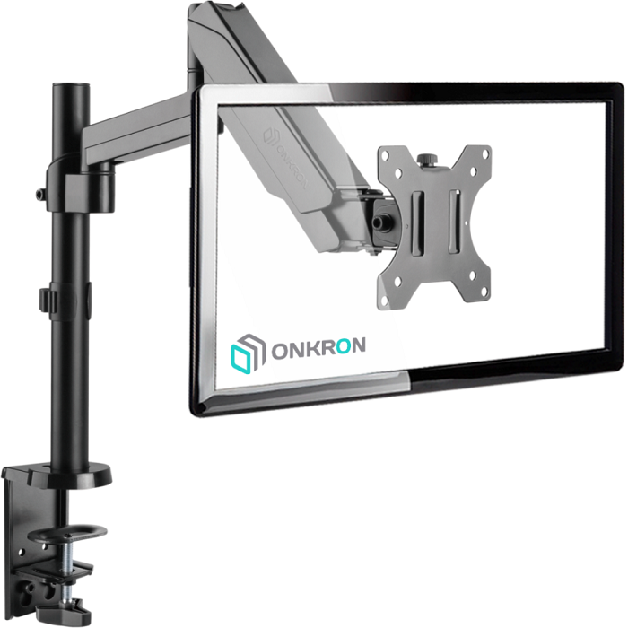 

Кронштейн настольный ONKRON G70 13-32" макс. 100*100, струбцина, наклон -35º+35º поворот 360º, вылет от основание 0-534мм, black, G70